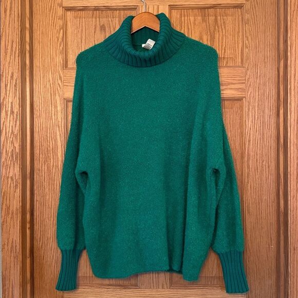 AERIE OFFLINE Green Alpine Chillside Turtleneck Sweater *NEW* - Picture 4 of 10